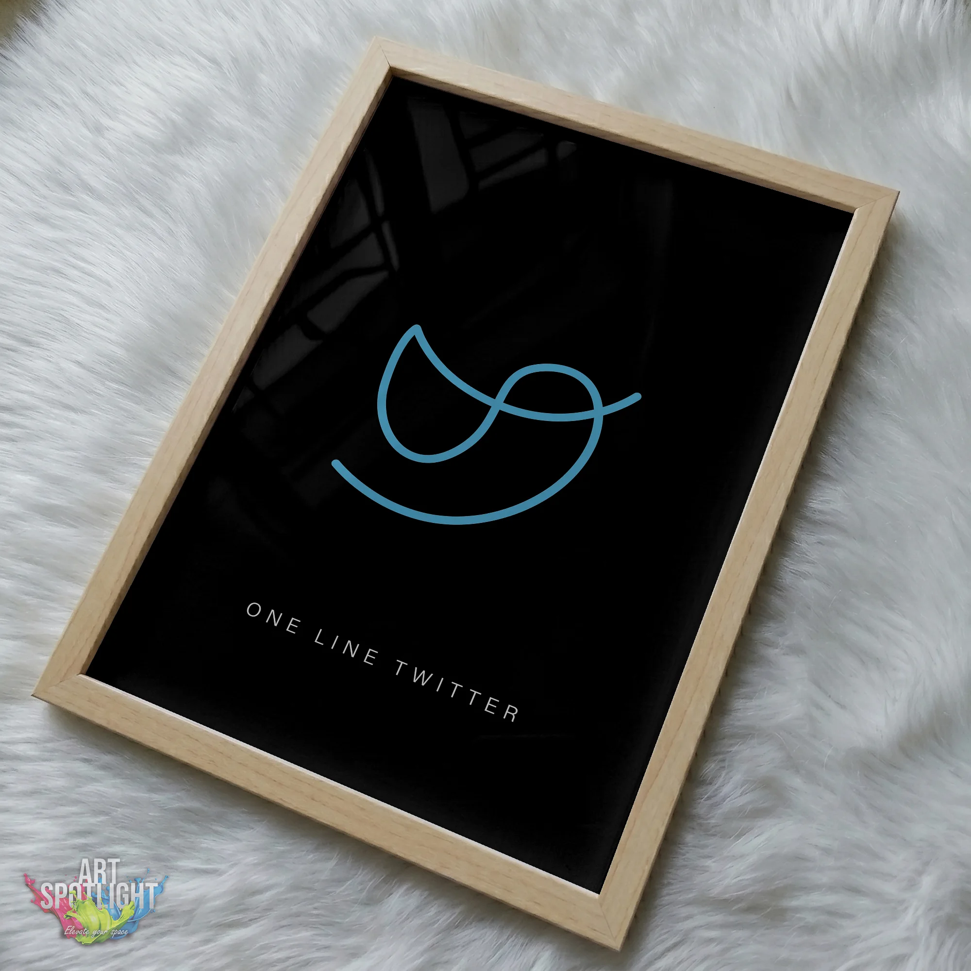 TWITTER ONE LINE LOGO
