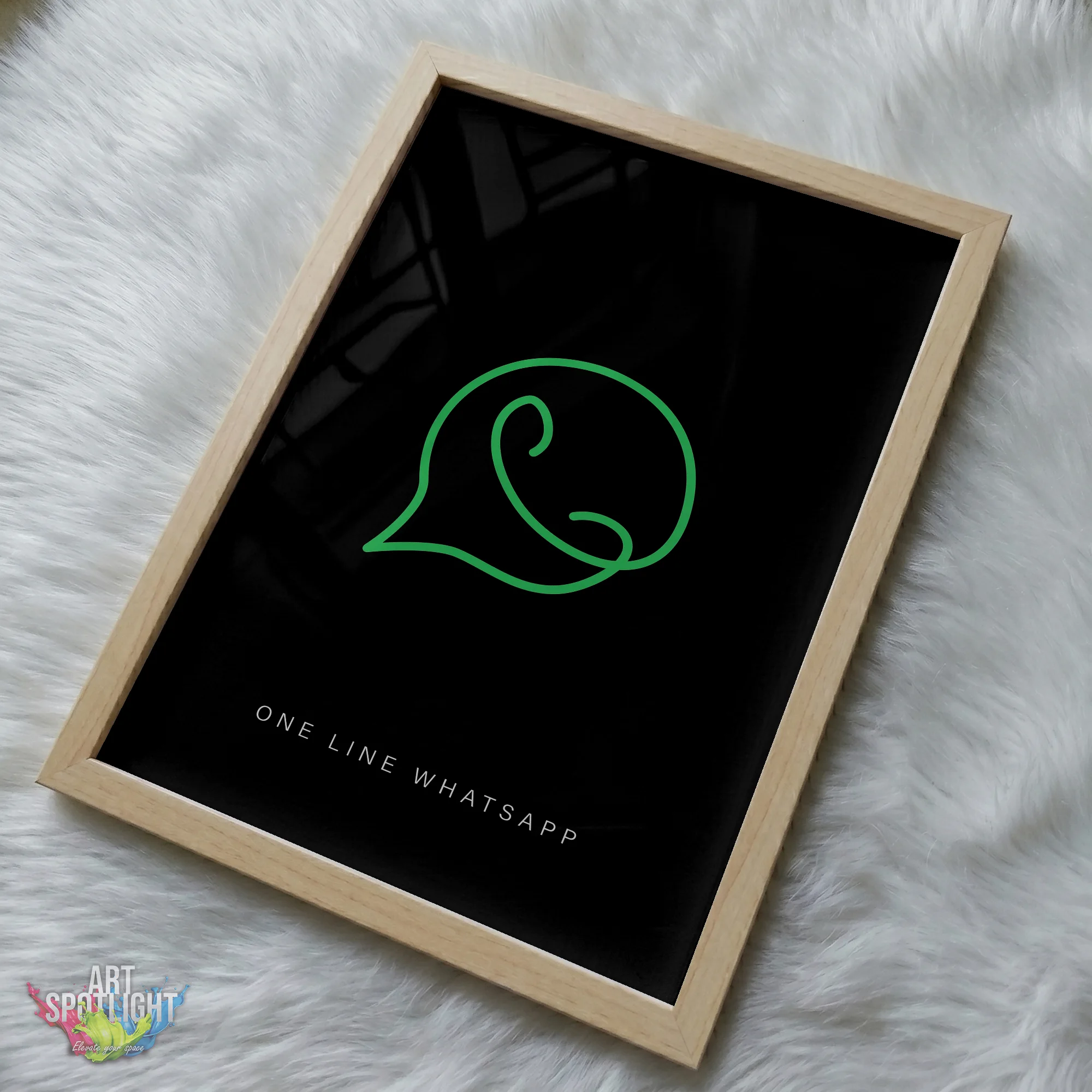 WHATSAPP ONE LINE LOGO