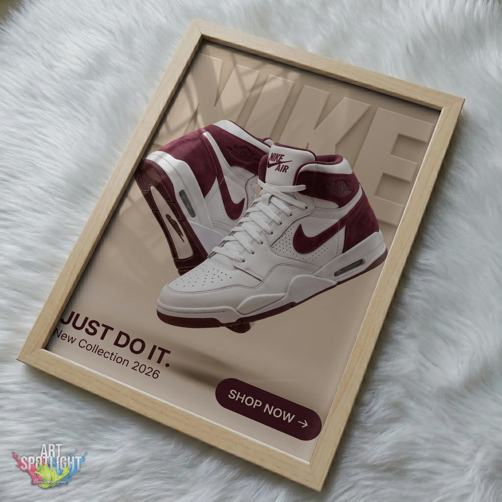NIKE BURGUNDY HIGH TOPS