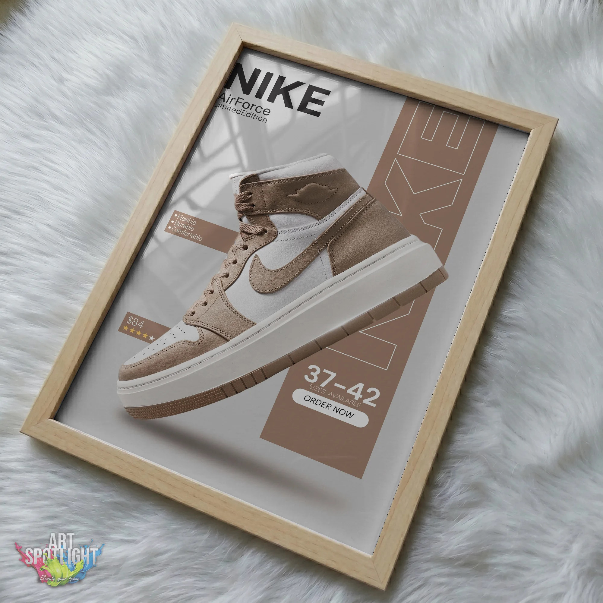 NIKE BEIGE HIGH TOP
