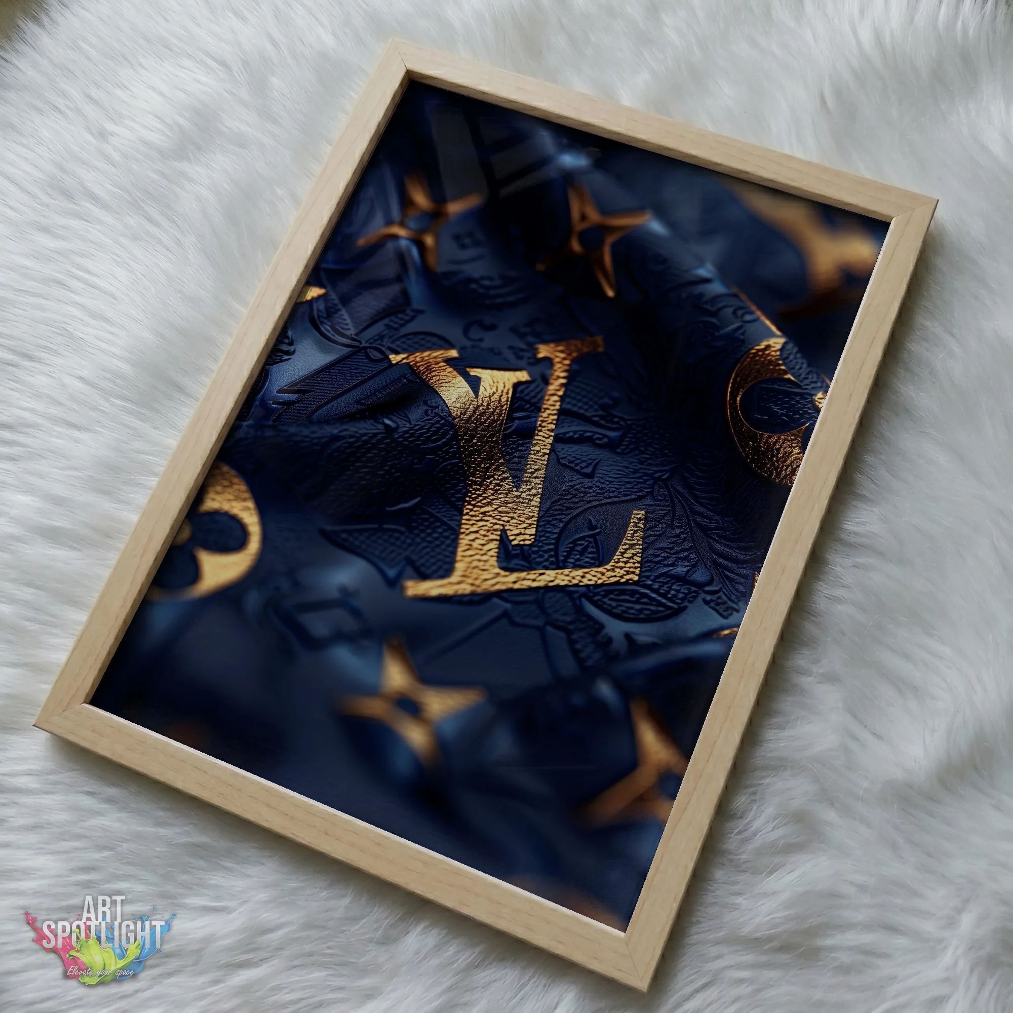 LOUIS VUITTON BLUE AND GOLD