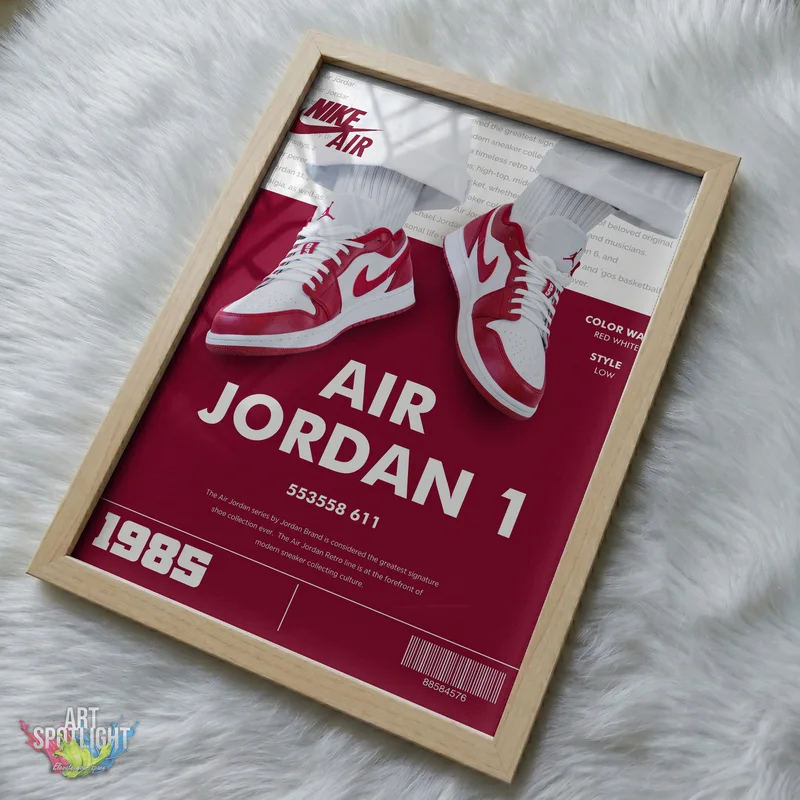 AIR JORDAN 1 RED LOW TOPS