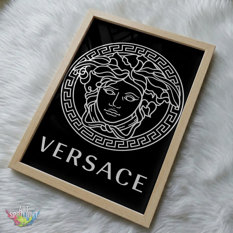 VERSACE MEDUSA WHITE LOGO