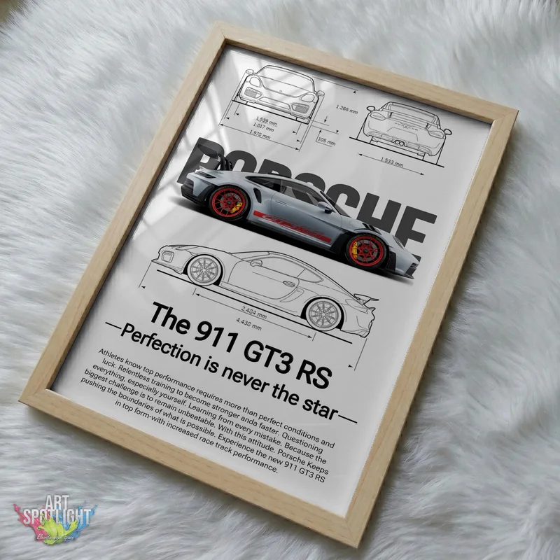 PORSCHE 911 GT3 RS BLUEPRINT