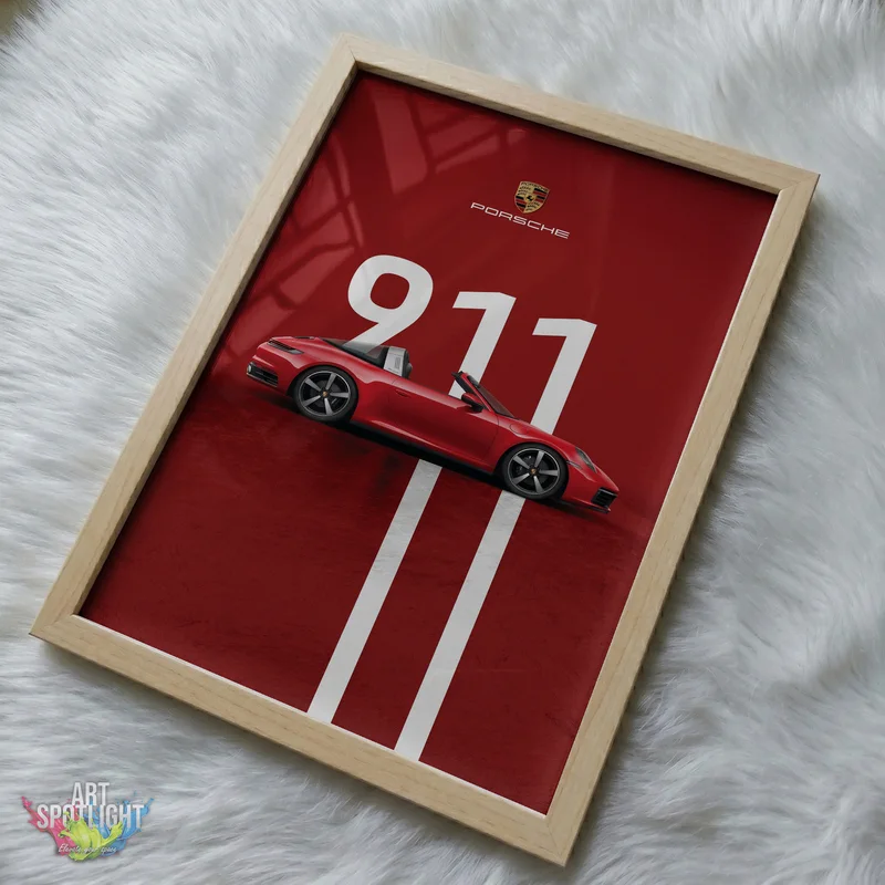 RED PORSCHE 911 TARGA