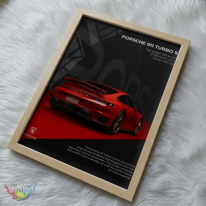 RED PORSCHE 911 TURBO S