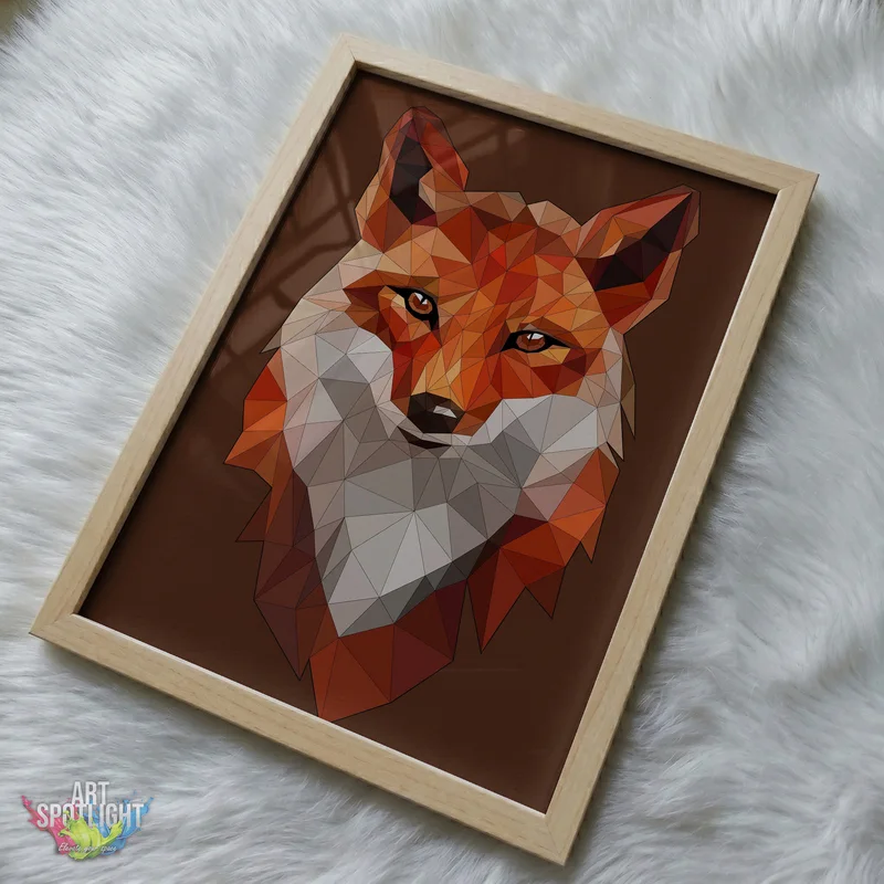 GEOMETRIC RED FOX