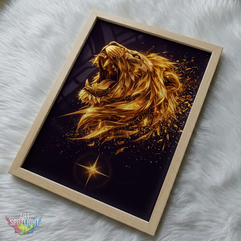ROARING GOLDEN LION