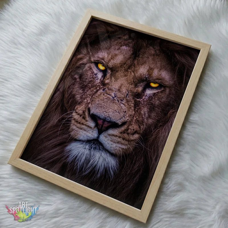 LION WITH AMBER EYES