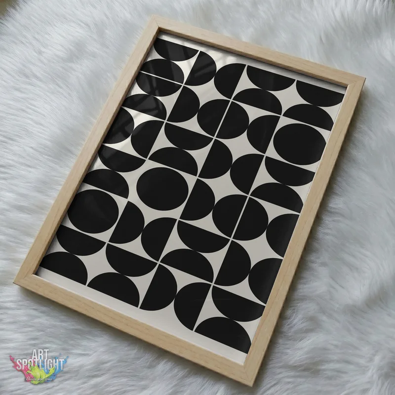 BLACK CIRCLES AND SEMICIRCLES