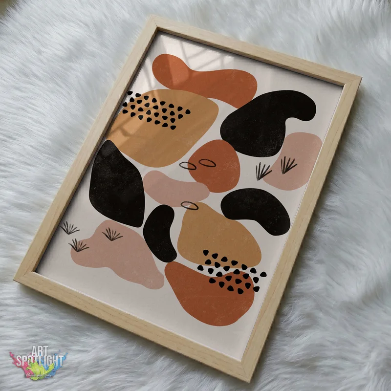 EARTH TONE ORGANIC SHAPES