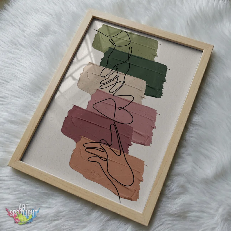 FLOWING LINES IN EARTH TONES