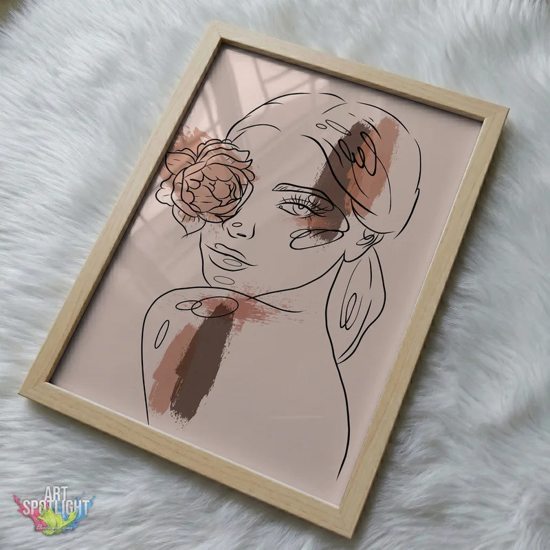 WOMAN WITH FLOWER