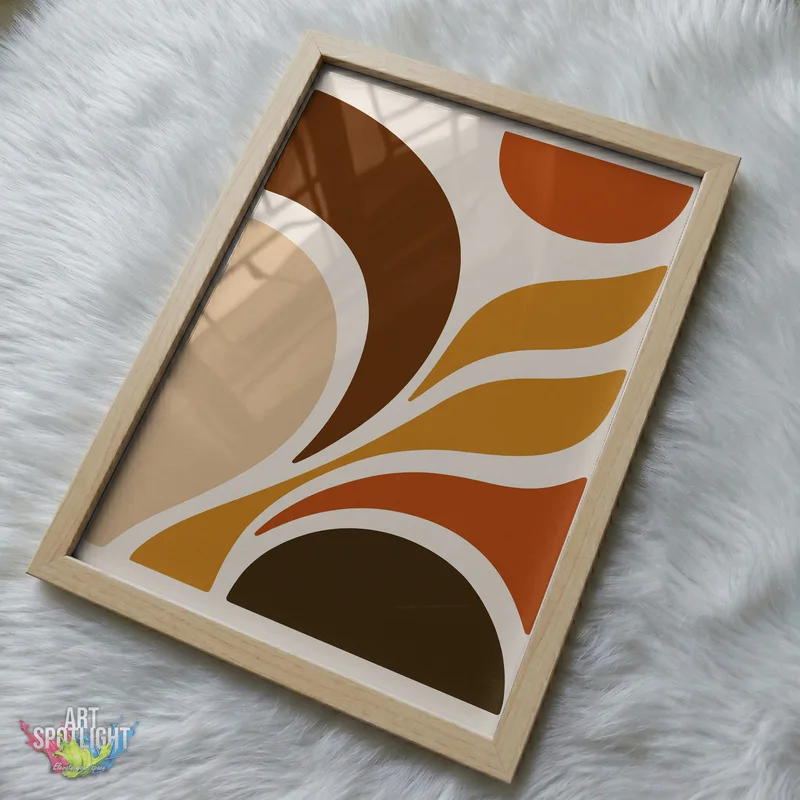 EARTH TONE ABSTRACT LEAVES