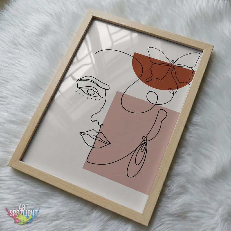 WOMAN WITH BUTTERFLY