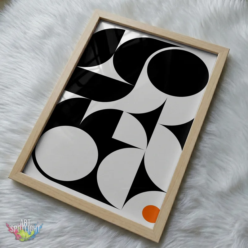 BLACK CURVES ORANGE CIRCLE