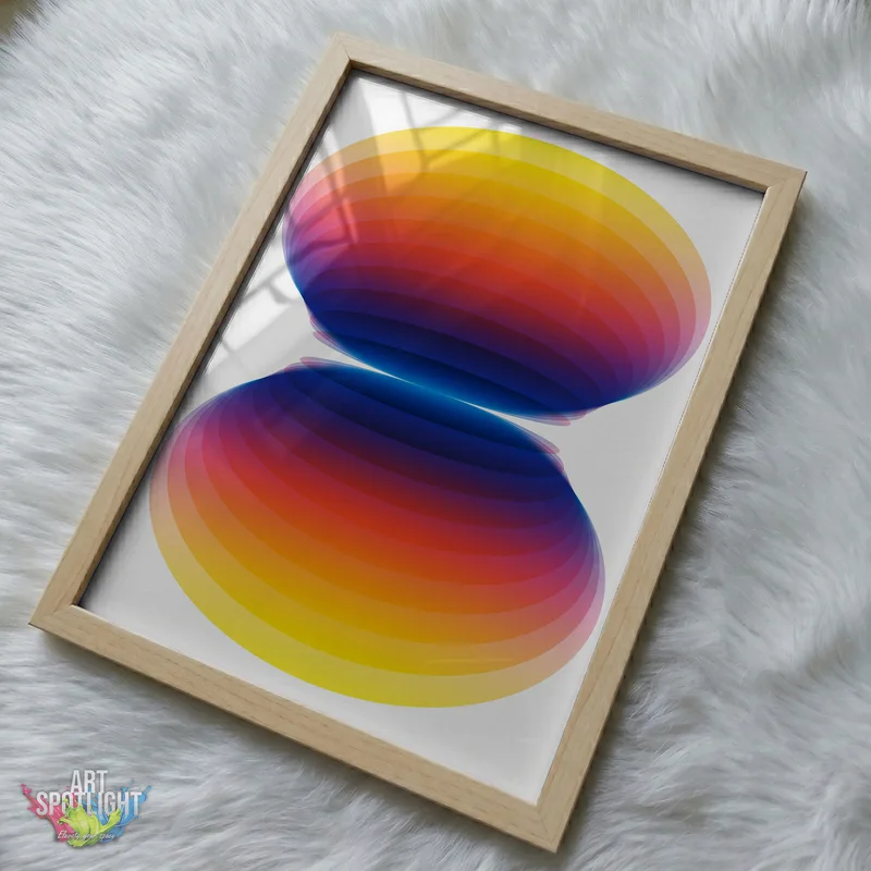 MIRRORED RAINBOW ELLIPSES