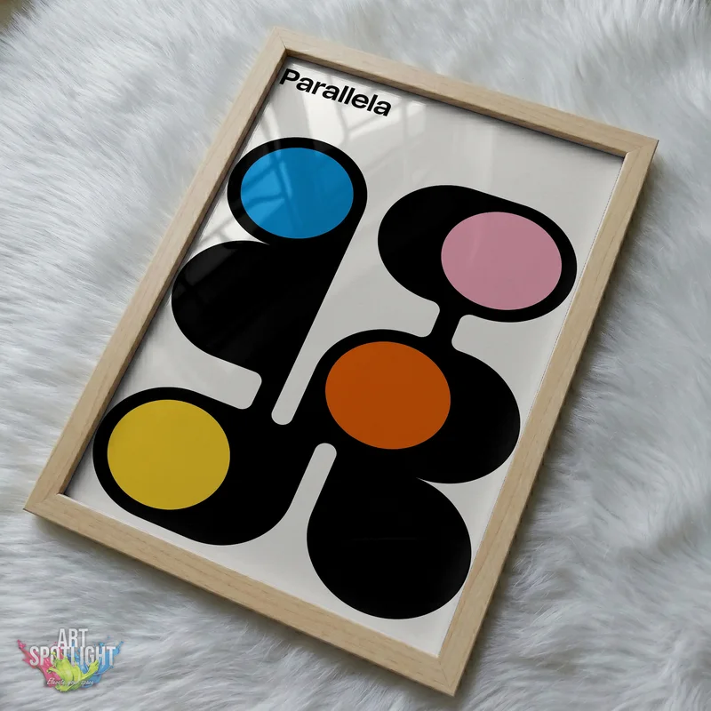 COLORFUL CIRCLES AND BLACK CURVES