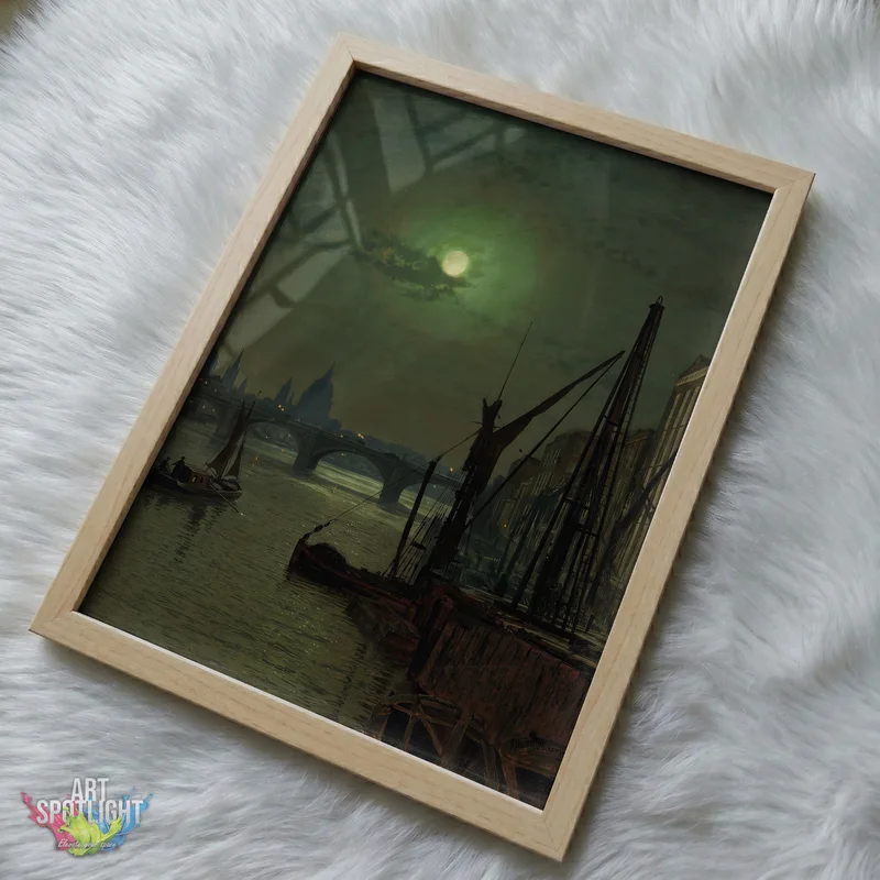MOONLIT RIVER IN EMERALD HAZE