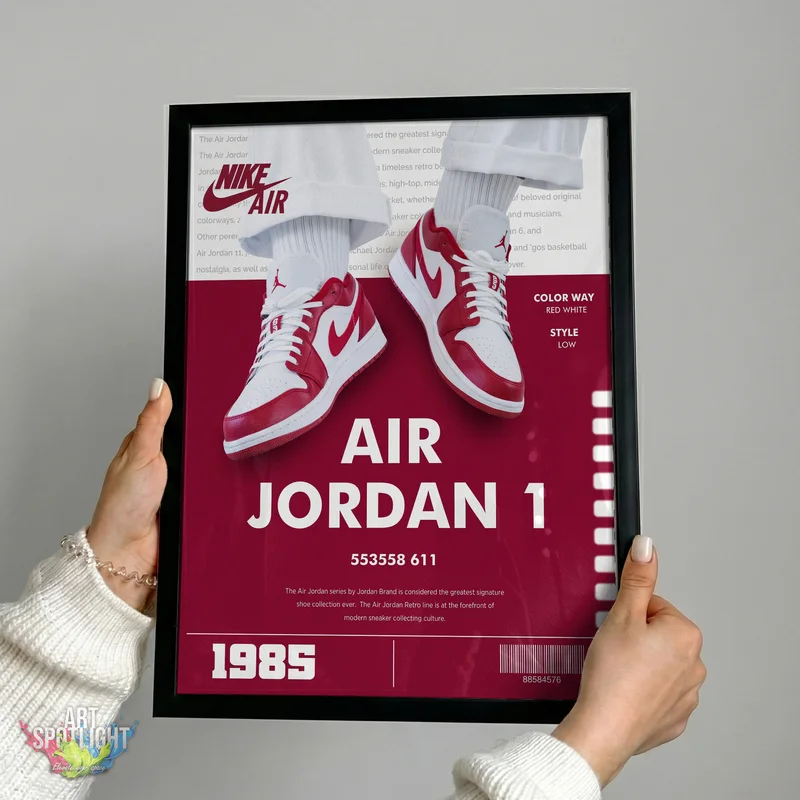 AIR JORDAN 1 RED LOW TOPS