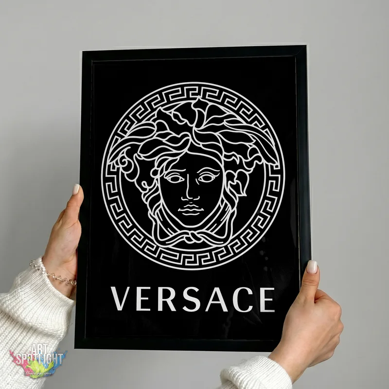 VERSACE MEDUSA WHITE LOGO