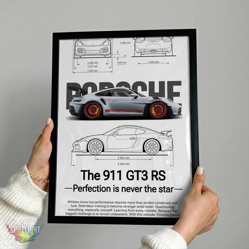 PORSCHE 911 GT3 RS BLUEPRINT