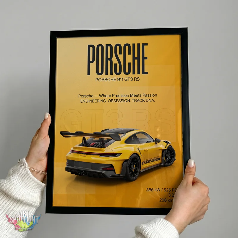 YELLOW PORSCHE 911 GT3 RS