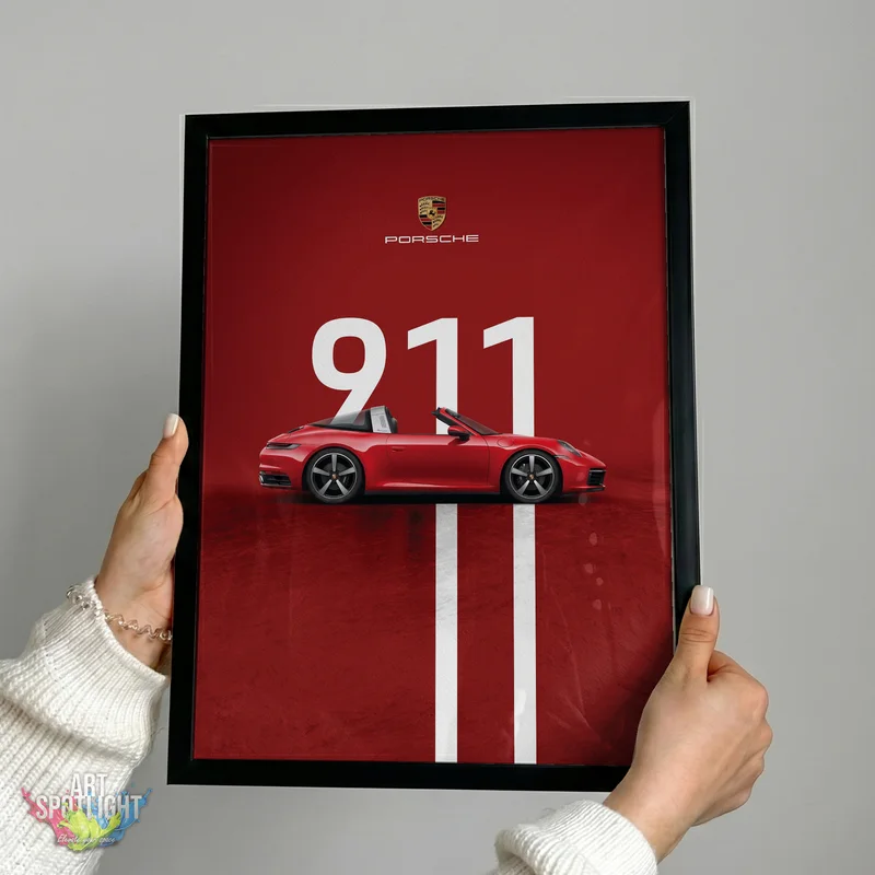 RED PORSCHE 911 TARGA