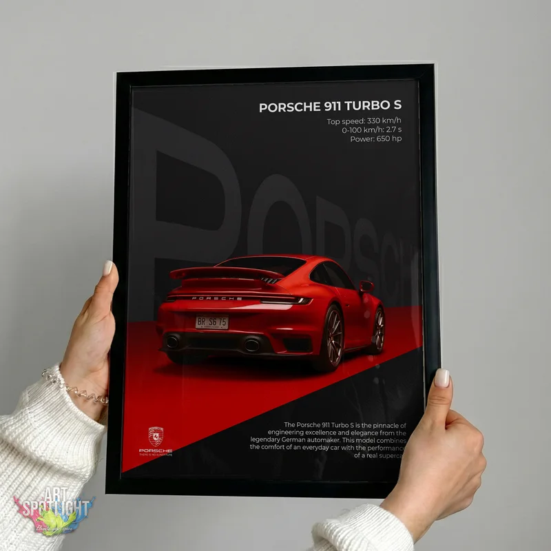 RED PORSCHE 911 TURBO S