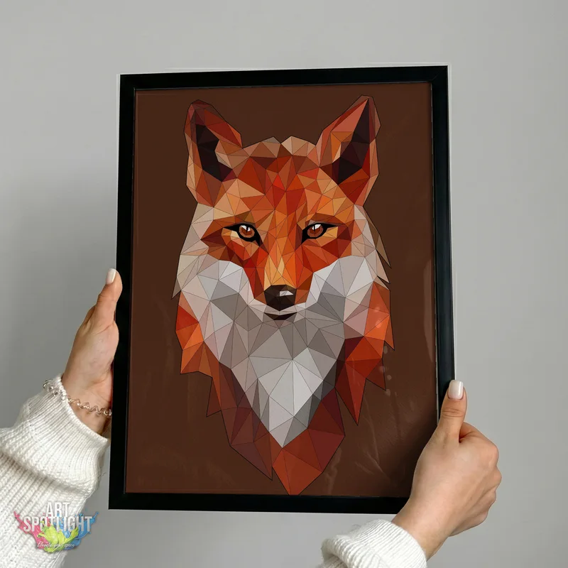 GEOMETRIC RED FOX