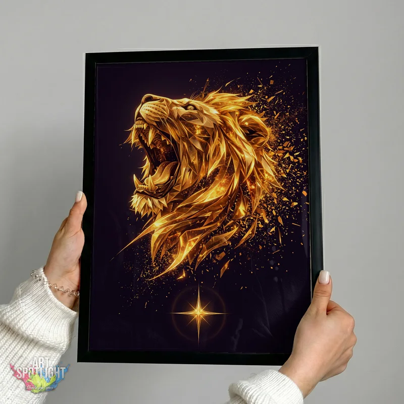 ROARING GOLDEN LION