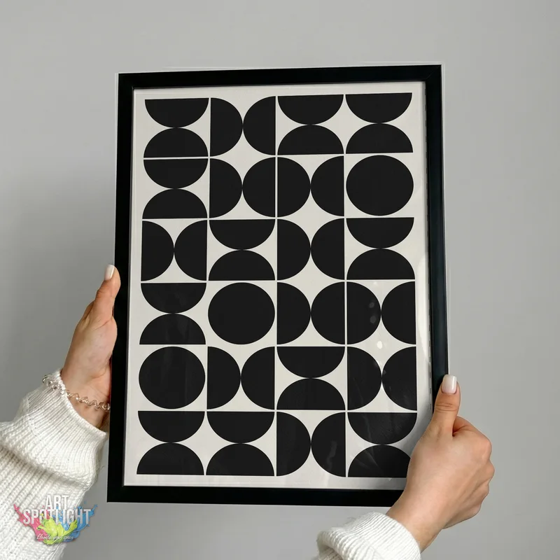 BLACK CIRCLES AND SEMICIRCLES