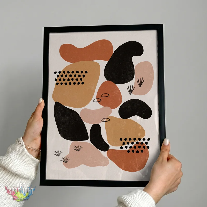 EARTH TONE ORGANIC SHAPES
