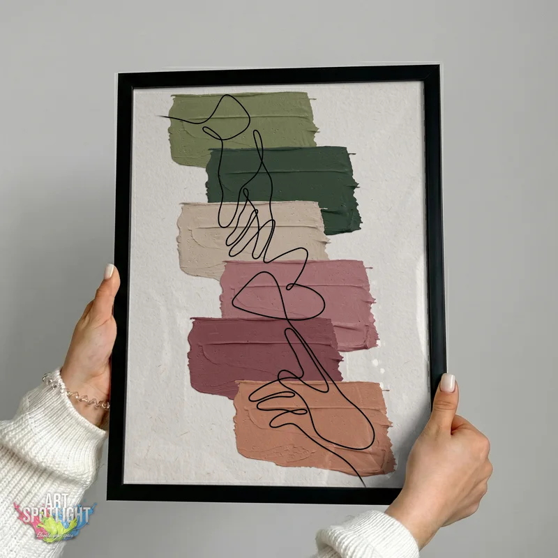 FLOWING LINES IN EARTH TONES