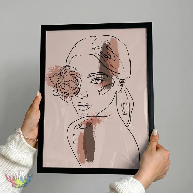 WOMAN WITH FLOWER
