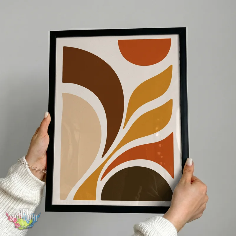 EARTH TONE ABSTRACT LEAVES