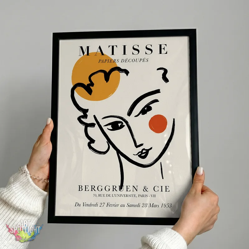 WOMAN WITH ORANGE CHEEK