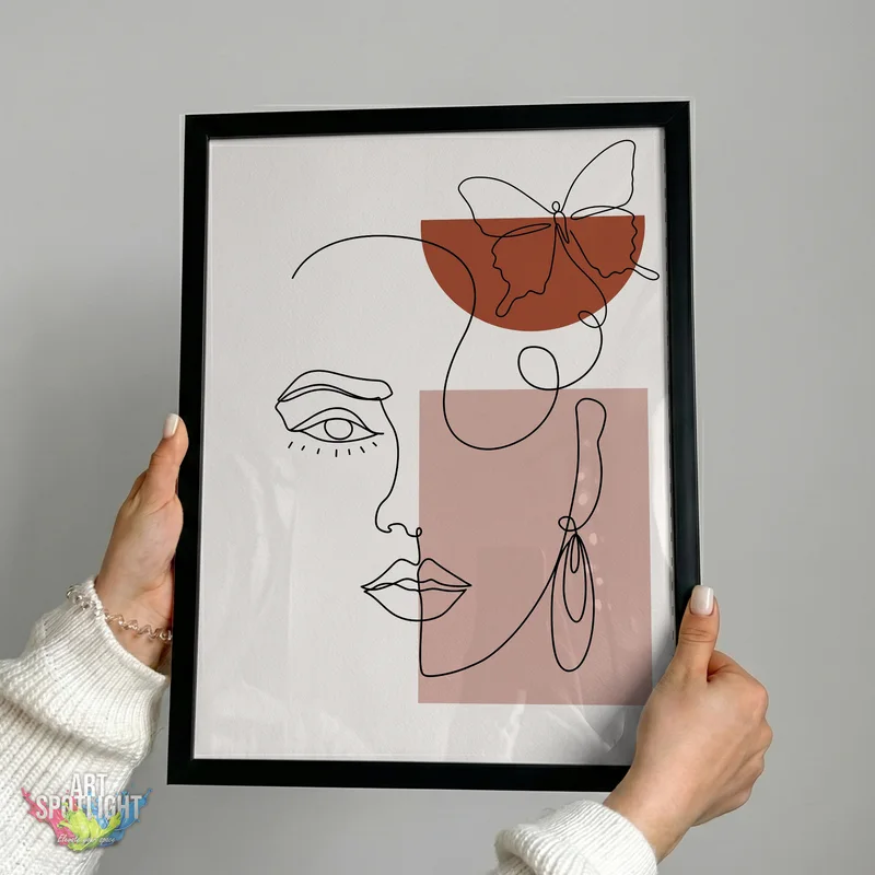 WOMAN WITH BUTTERFLY