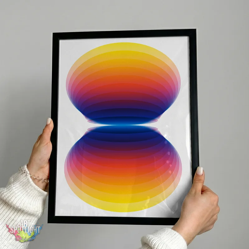MIRRORED RAINBOW ELLIPSES