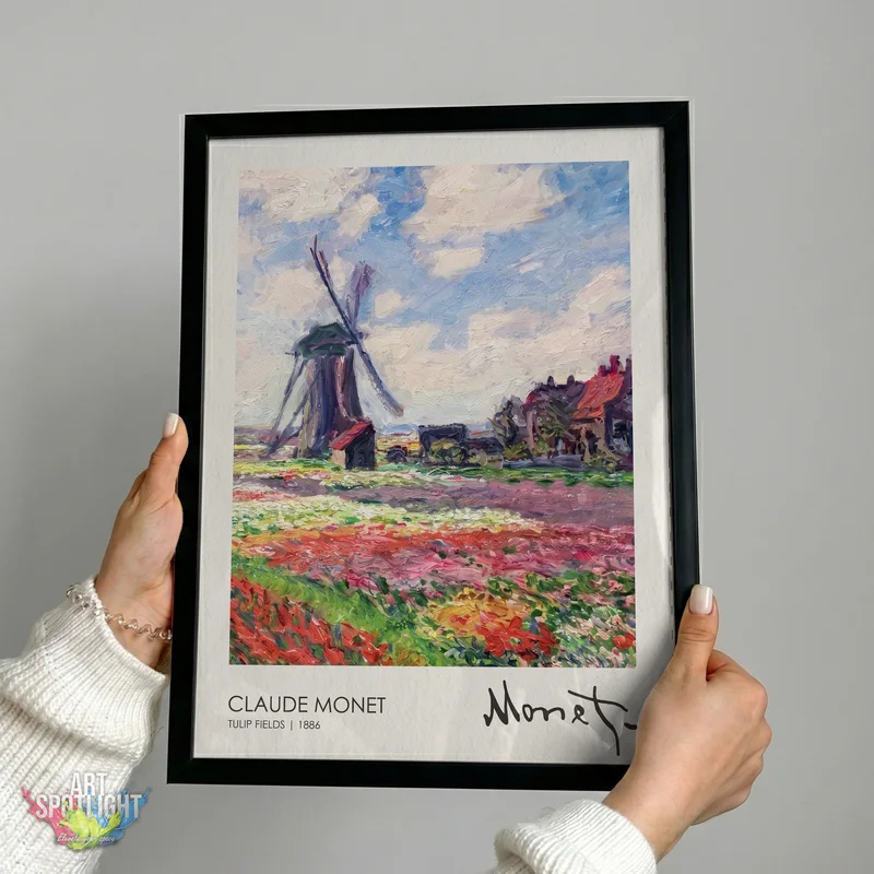 TULIP FIELDS — CLAUDE MONET