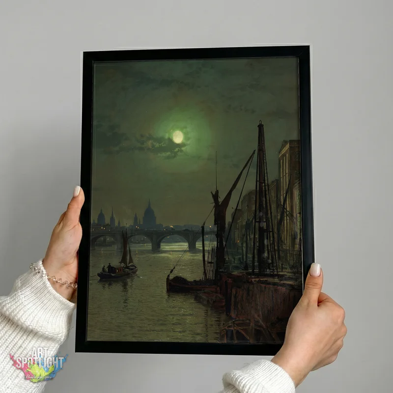 MOONLIT RIVER IN EMERALD HAZE