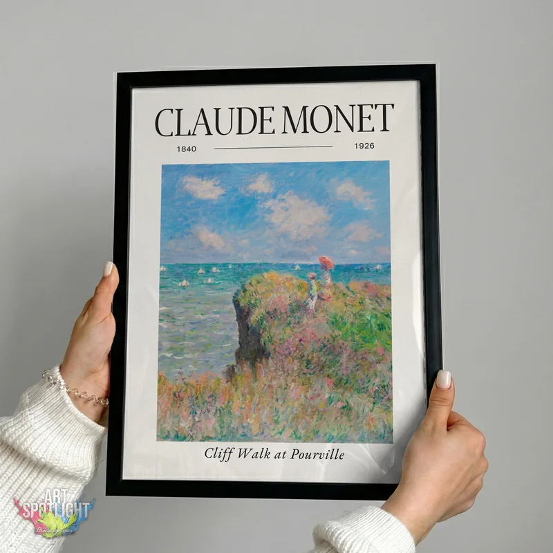 CLIFF WALK AT POURVILLE — CLAUDE MONET