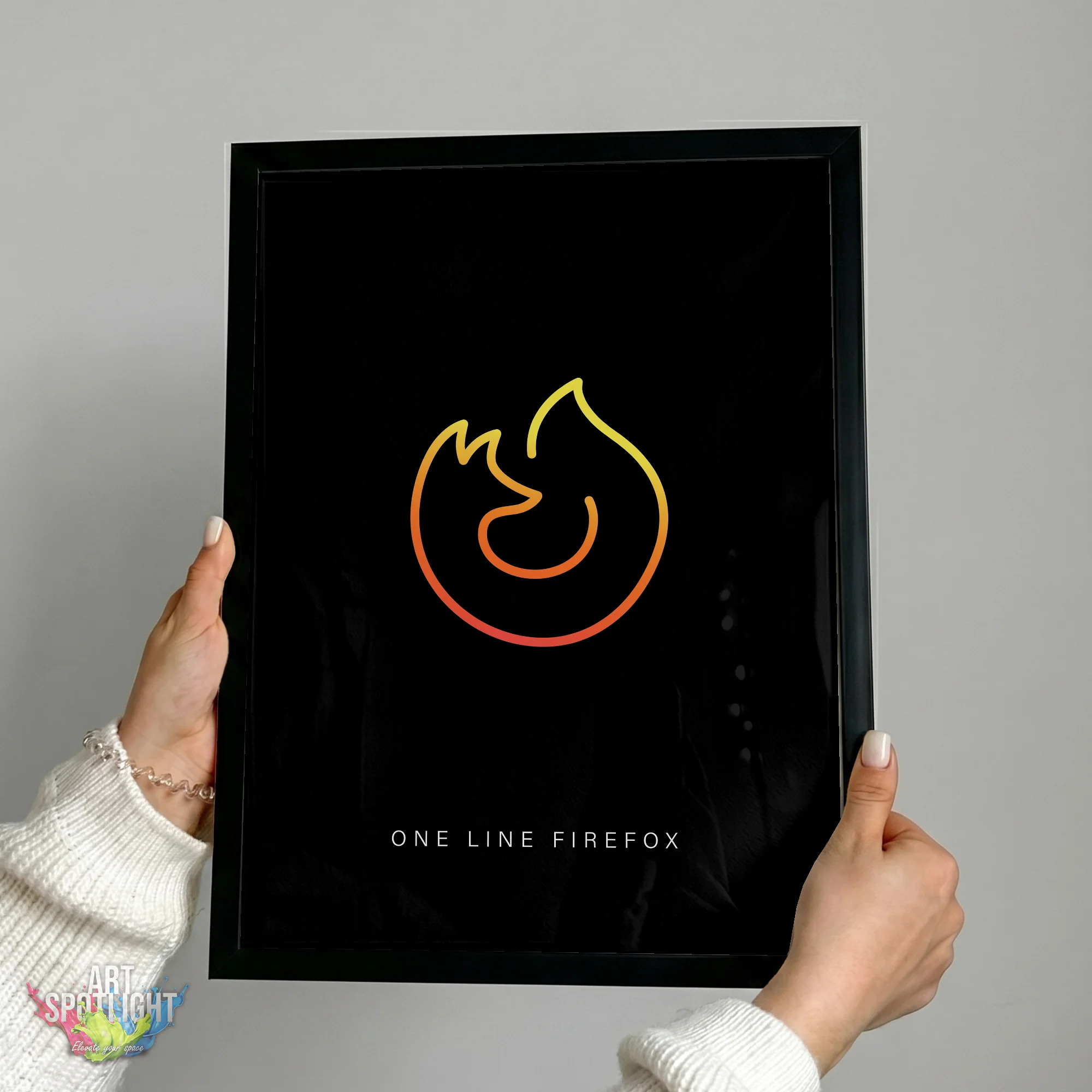 FIREFOX ONE LINE LOGO