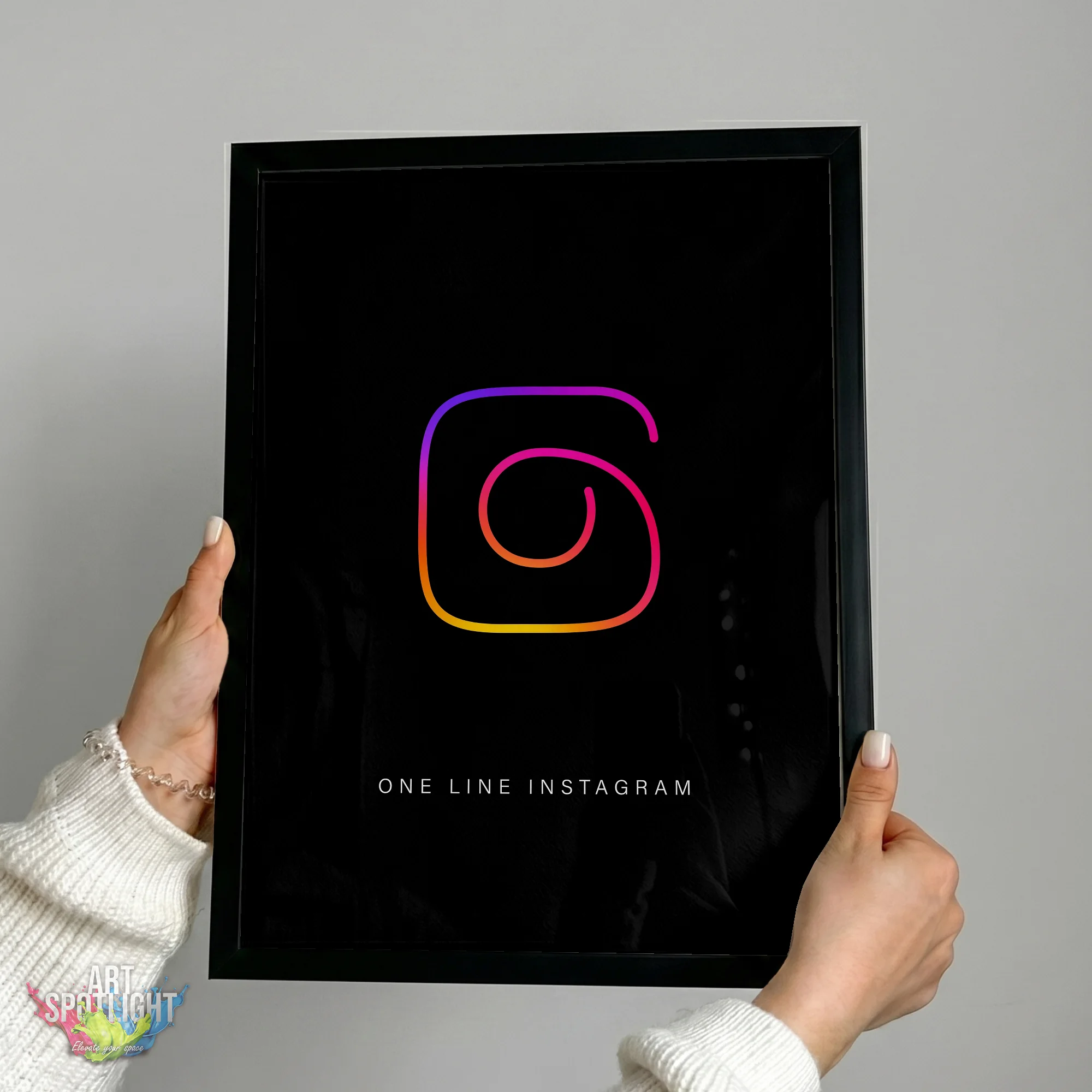 INSTAGRAM ONE LINE LOGO