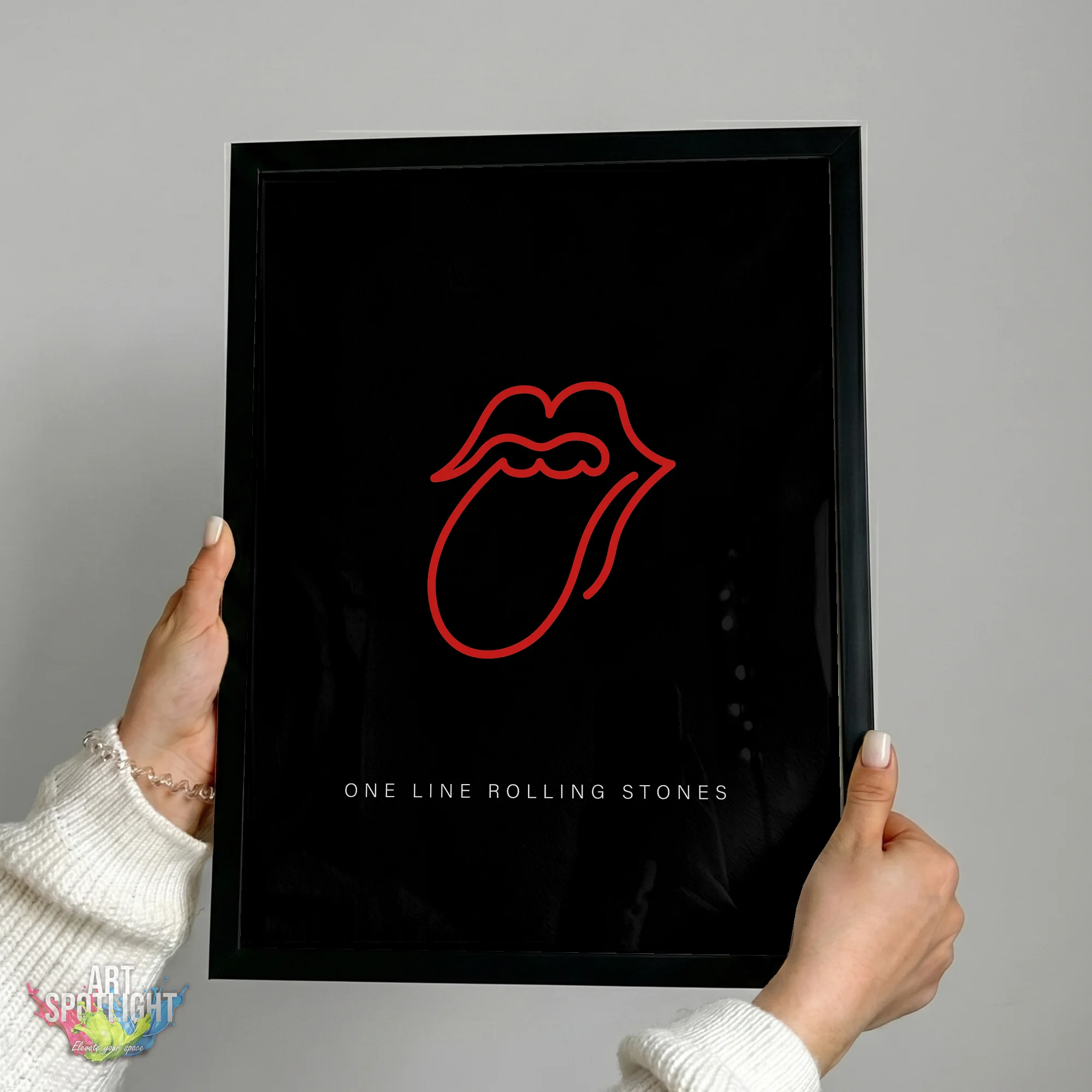 ROLLING STONES ONE LINE LOGO