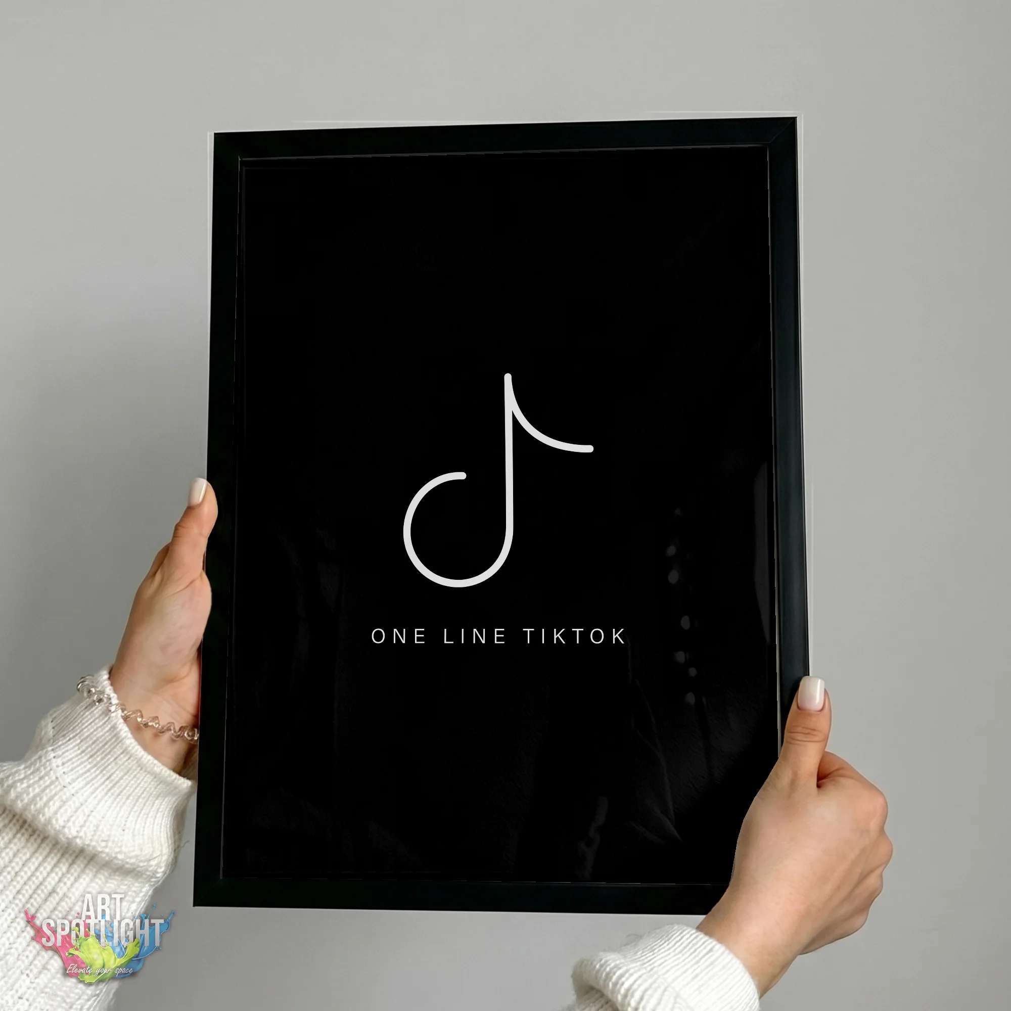 TIKTOK ONE LINE LOGO