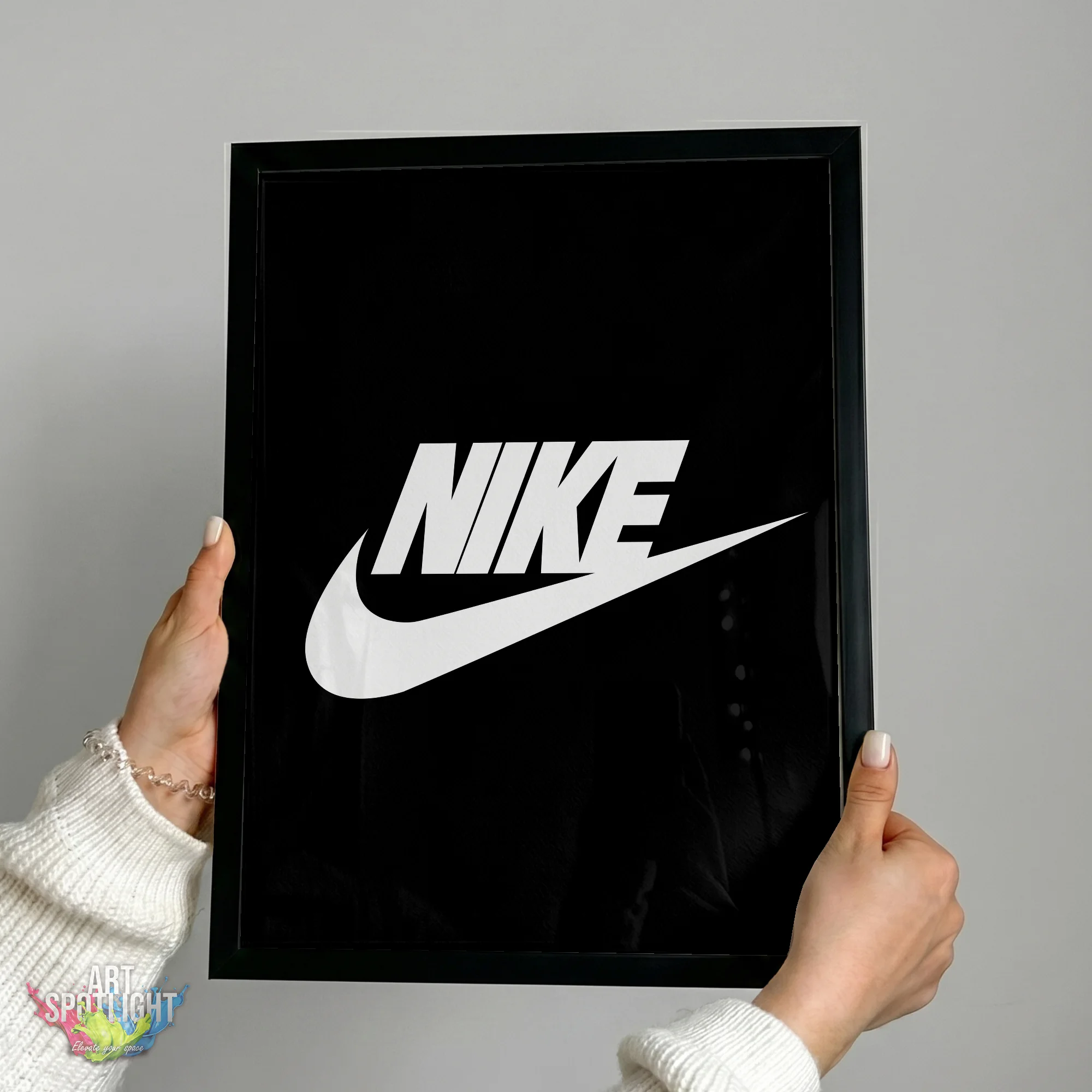 NIKE WHITE SWOOSH