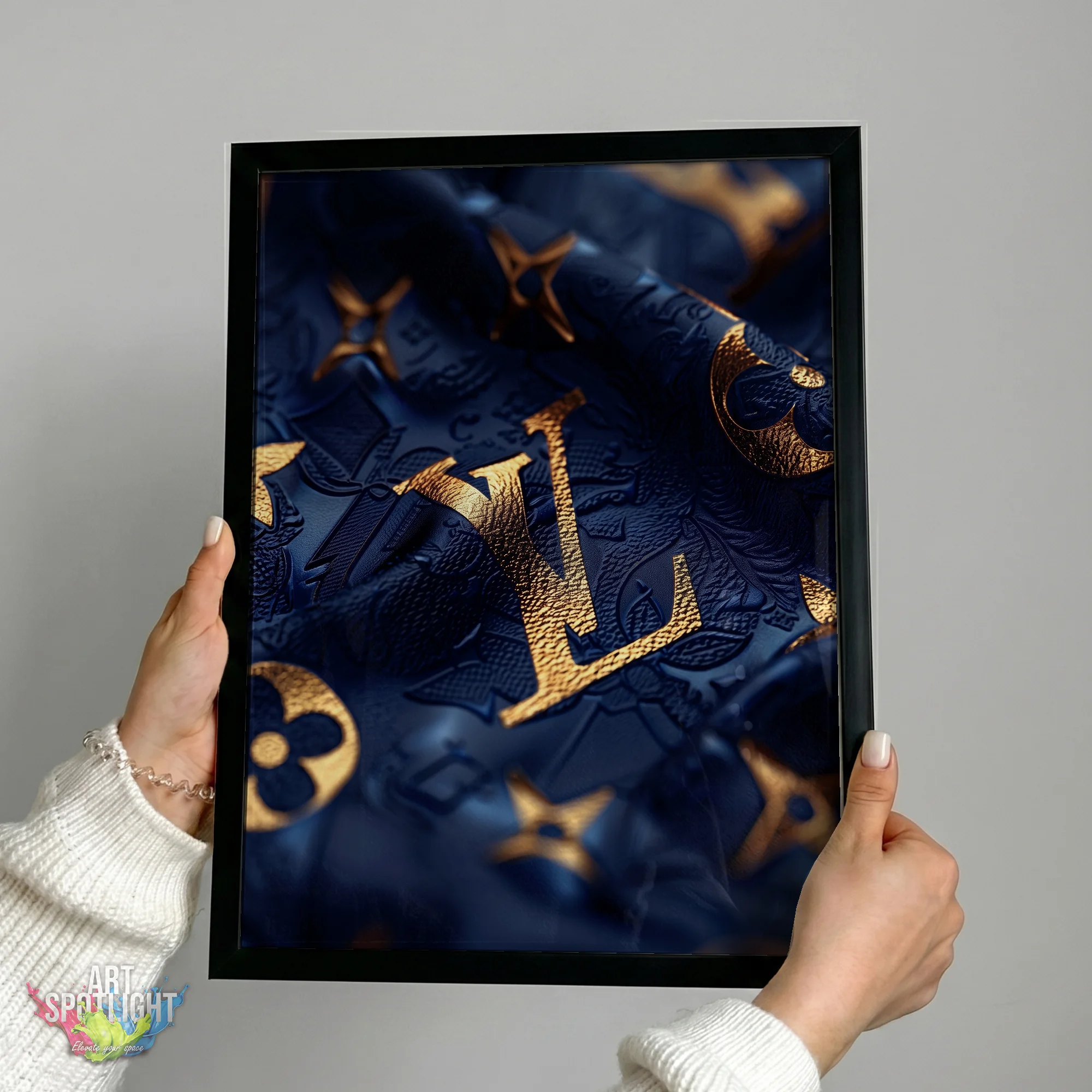 LOUIS VUITTON BLUE AND GOLD