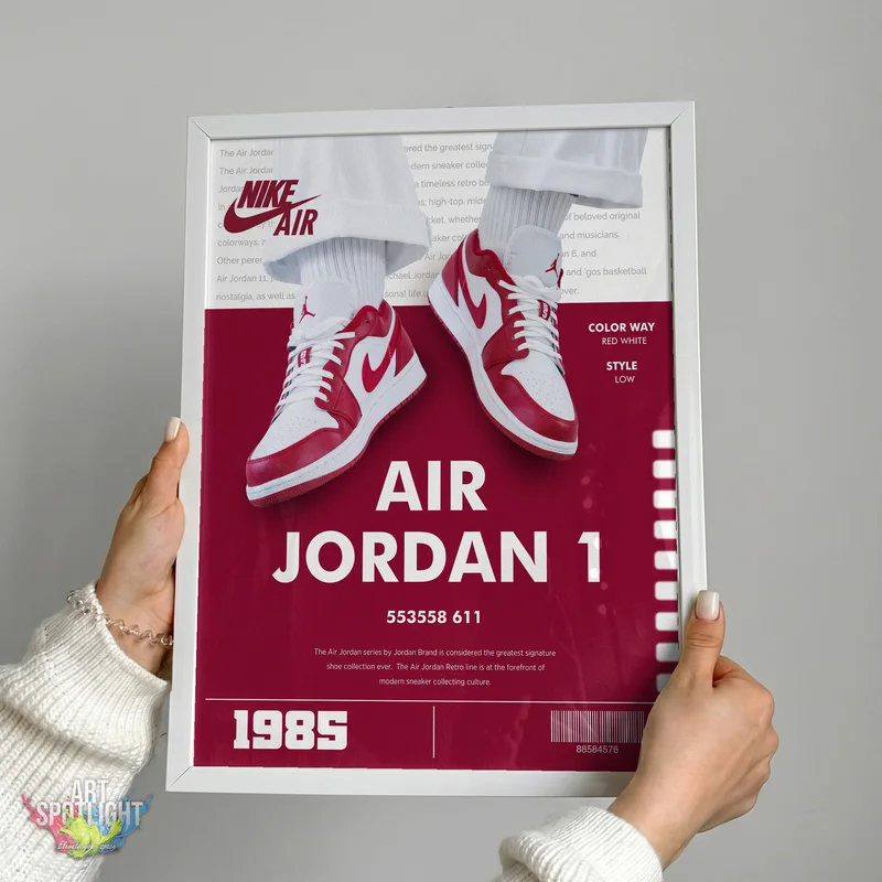 AIR JORDAN 1 RED LOW TOPS