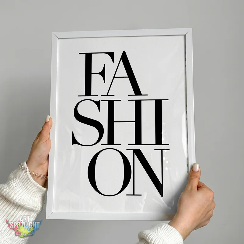 FASHION BLACK TYPOGRAPHY